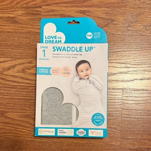 Love to Dream Swaddle Up in Gray - Picture 1 of 4